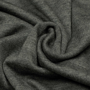 Turtleneck in grey wool jersey