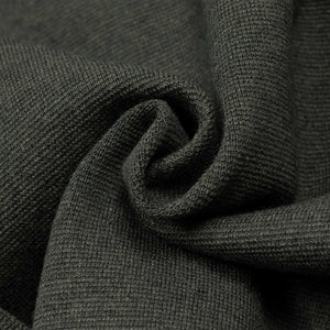 Molded polo in charcoal silk and mohair mix