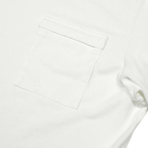 Short sleeve pocket tee in white Japanese paper (restock)