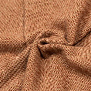 Throw blanket in rust lambswool microcheck