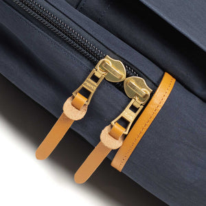 Link backpack in navy blue shrunken nylon