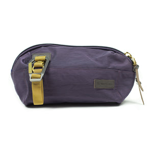 "Link" carry bag in purple shrunken nylon