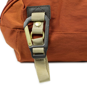 "Link" carry bag in orange shrunken nylon (restock)