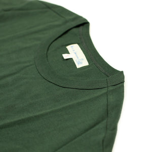 Special box set of 3 1950s crew neck t-shirts in tan brown, army, forest green