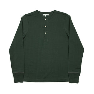Forest green heavy cotton long-sleeve 206 Henley