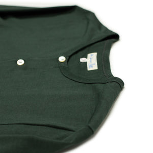 Forest green heavy cotton long-sleeve 206 Henley