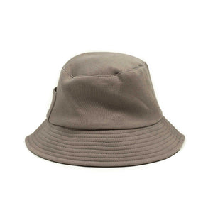 "Vintage Fleece" bucket hat in grain taupe cotton