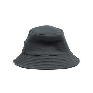 "Vintage Fleece" bucket hat in charcoal cotton