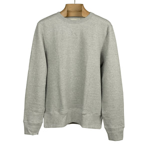 Classic three-thread 346 sweatshirt in grey melange cotton (restock)