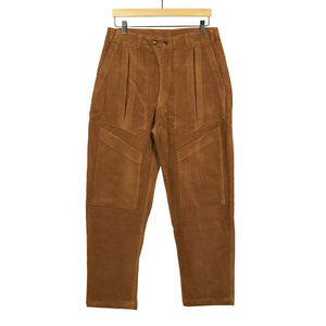 Submarine trousers in chestnut 8-wale corduroy