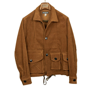 Military Service Jacket in chestnut 8-wale corduroy