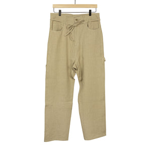 One Pleat Pants S3  Heavyweight Cotton  Made in Italy