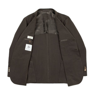 x Sartoria Carrara: ultra-light unlined jacket in brown seersucker (separates)
