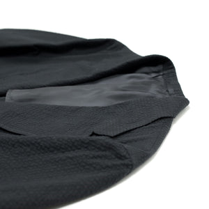 x Sartoria Carrara: ultra-light unlined jacket in black seersucker (separates)