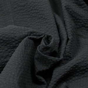 x Sartoria Carrara: ultra-light unlined jacket in black seersucker (separates)
