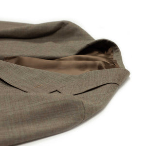 x Sartoria Carrara: ultra-light unlined jacket in taupe nailhead Fox Air wool (separates)