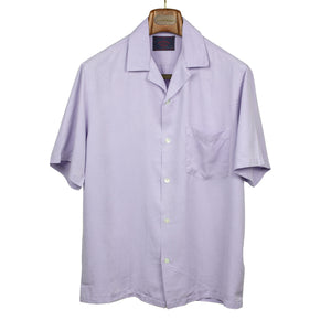 Dogtown camp collar shirt in lavender tencel
