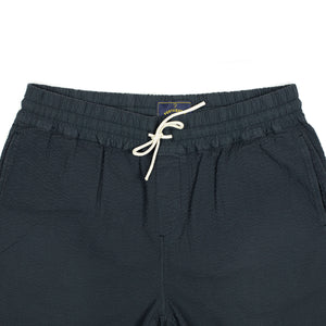 Atlantico easy shorts in navy cotton seersucker