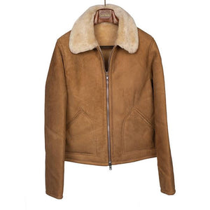 [PRE-ORDER] Shearling "Lunch" jacket in brown or black Nappa - (50% Remainder)