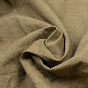 Military shirt in garment dyed beige cotton hemp