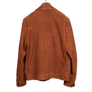 Clint Western jacket in Terra di Siena rust suede
