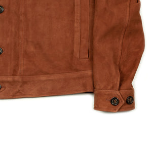 Clint Western jacket in Terra di Siena rust suede