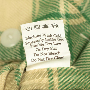 Washed flannel workshirt in "San Luis Valley" hearth plaid cotton