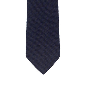 Navy textured wool tie