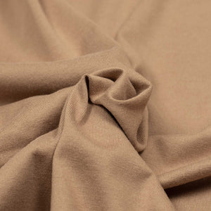 Mockneck in peach silk and cotton jersey (restock)