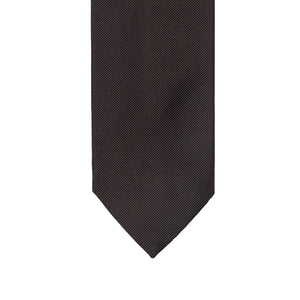 Dark brown 36oz silk reppe tie