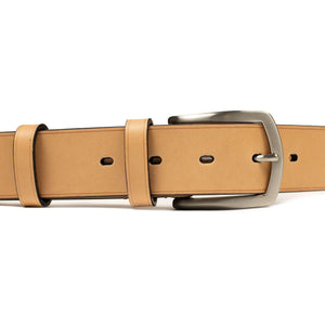 Natural color calf Olimpo casual belt