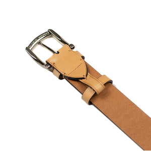 Natural color calf Olimpo casual belt