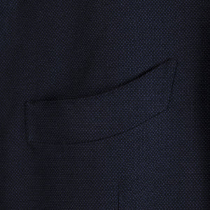 Navy birdseye single breasted suit, 10/11oz wool