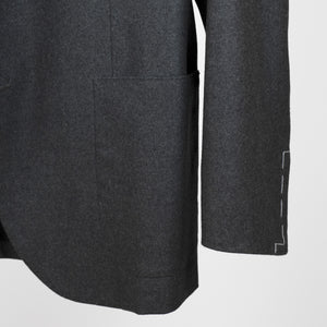 Grey flannel single breasted suit, 11.5oz wool