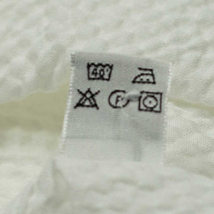 Camp collar short shirt sleeve shirt, White square seersucker (restock)