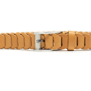 Linked boho belt in natural vacchetta (restock)