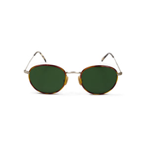 "AL-003" sunglasses in gold titanium and tortoise