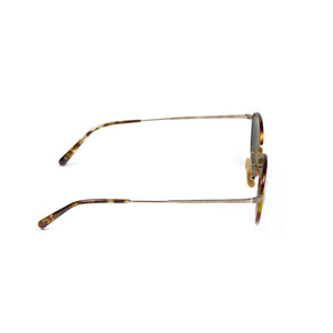 "AL-003" sunglasses in gold titanium and tortoise