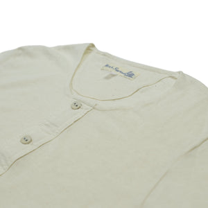 Natural color short-sleeve 103 Henley shirt (restock)