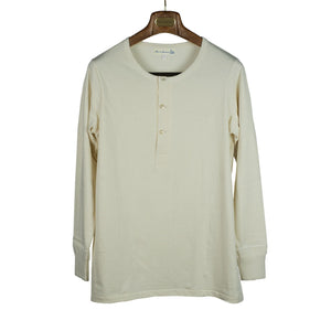 Natural heavy cotton long-sleeve 206 Henley