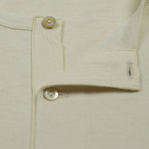 Natural heavy cotton long-sleeve 206 Henley