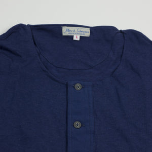 Berlin blue short-sleeve 103 Henley shirt