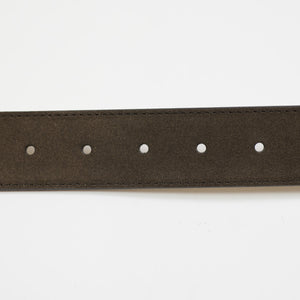 Brown Olona canvas and suede belt