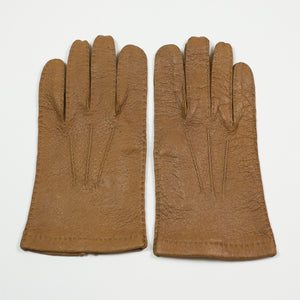 Cork real peccary unlined gloves