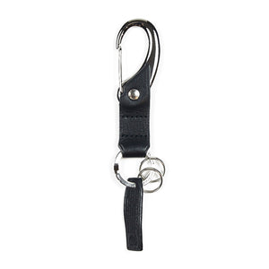 Key holder, black leather (restock)