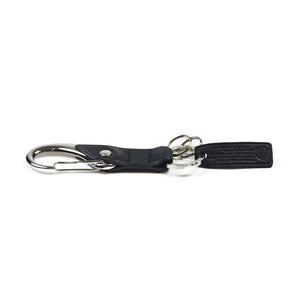 Key holder, black leather (restock)