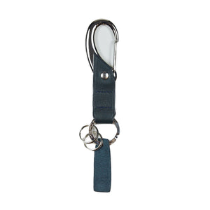 Key holder, navy leather (restock)