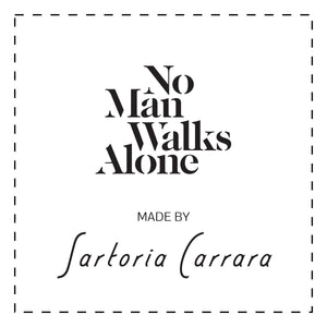 No Man Walks Alone x Sartoria Carrara MTM order - Hand-sewn edge stitching