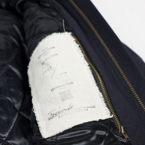 "Bumfreezer" jacket in Navy hopsack fabric