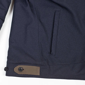 "Bumfreezer" jacket in Navy hopsack fabric